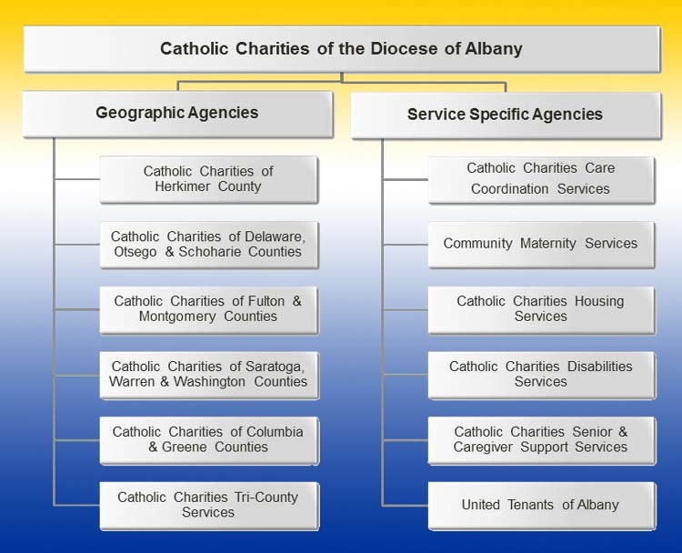 County Based and Service Specific Agency Chart